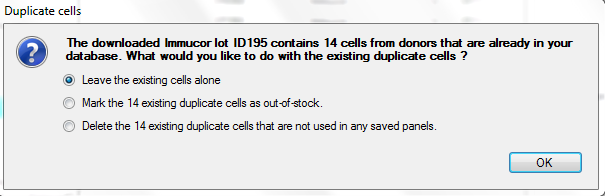 Duplicate cells